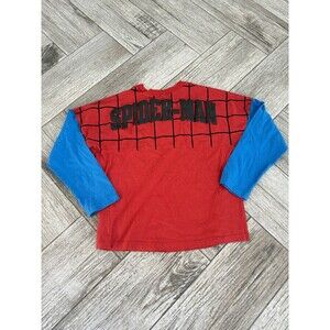 Disney Marvel Spiderman Spirit Jersey Kids Youth Medium Red Blue XL